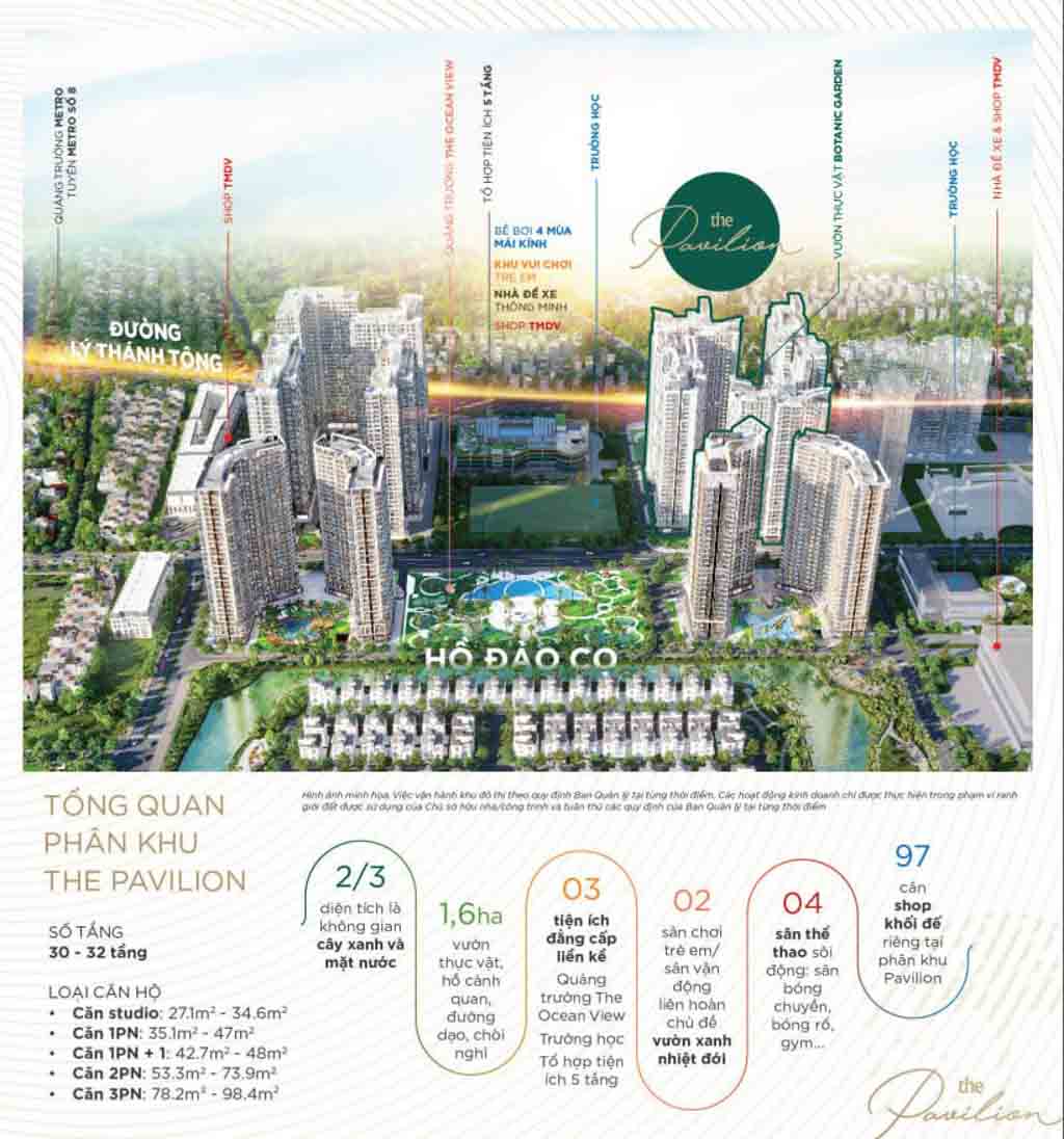 Giá bán The Pavilion Vinhomes Ocean Park cập nhật 2022?