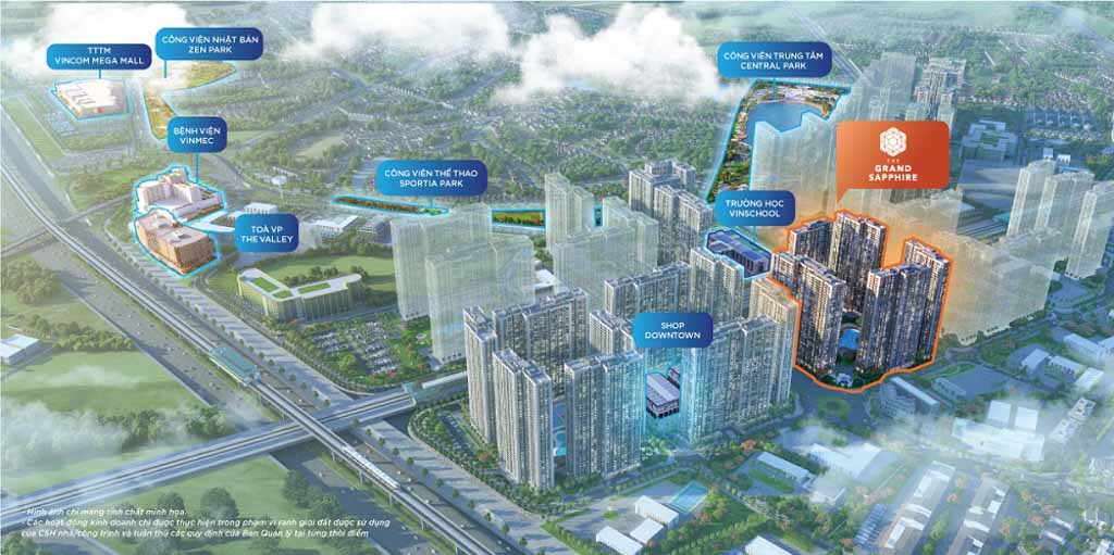 Vị trí Grand Sapphire Vinhomes Smart City ở đâu? 