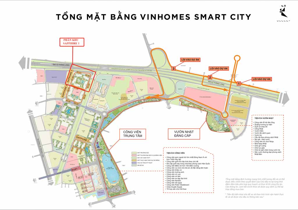 Vị trí Sapphire 1 Vinhomes Smart City ở đâu? 