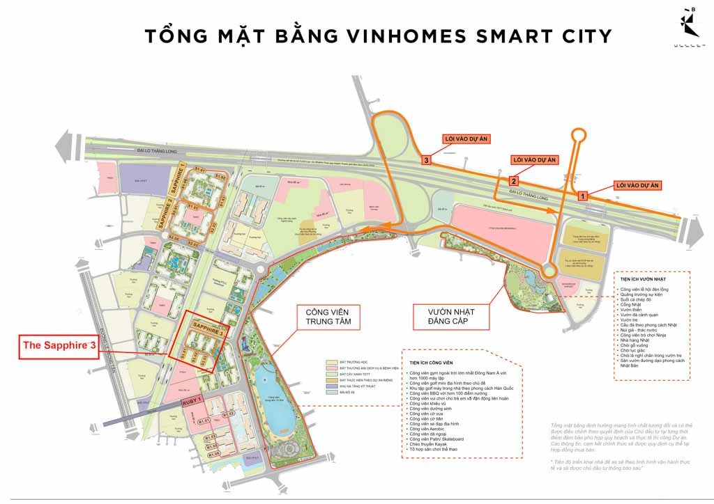 Vị trí Sapphire 3 Vinhomes Smart City ở đâu?
