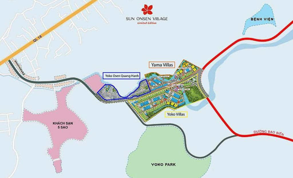 Vị trí Sun Onsen Village ở đâu? 