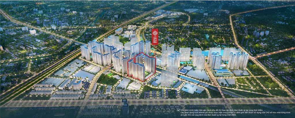 Vị trí The Sakura Vinhomes Smart City ở đâu? 