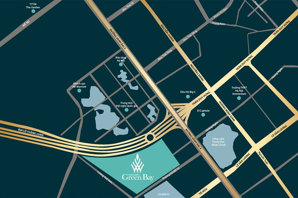 Vị trí Vinhomes Green Bay ở đâu?