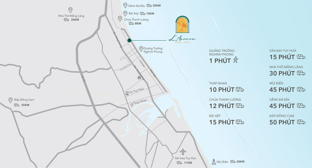 Vị trí L'Aurora Phú Yên ở đâu? Tiềm năng ra sao?
