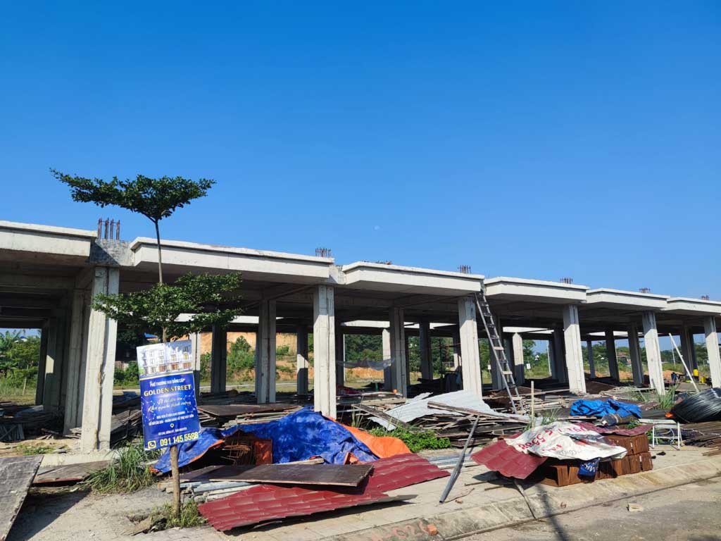 Tiến độ Golden Street Thái Nguyên cập nhật 2022