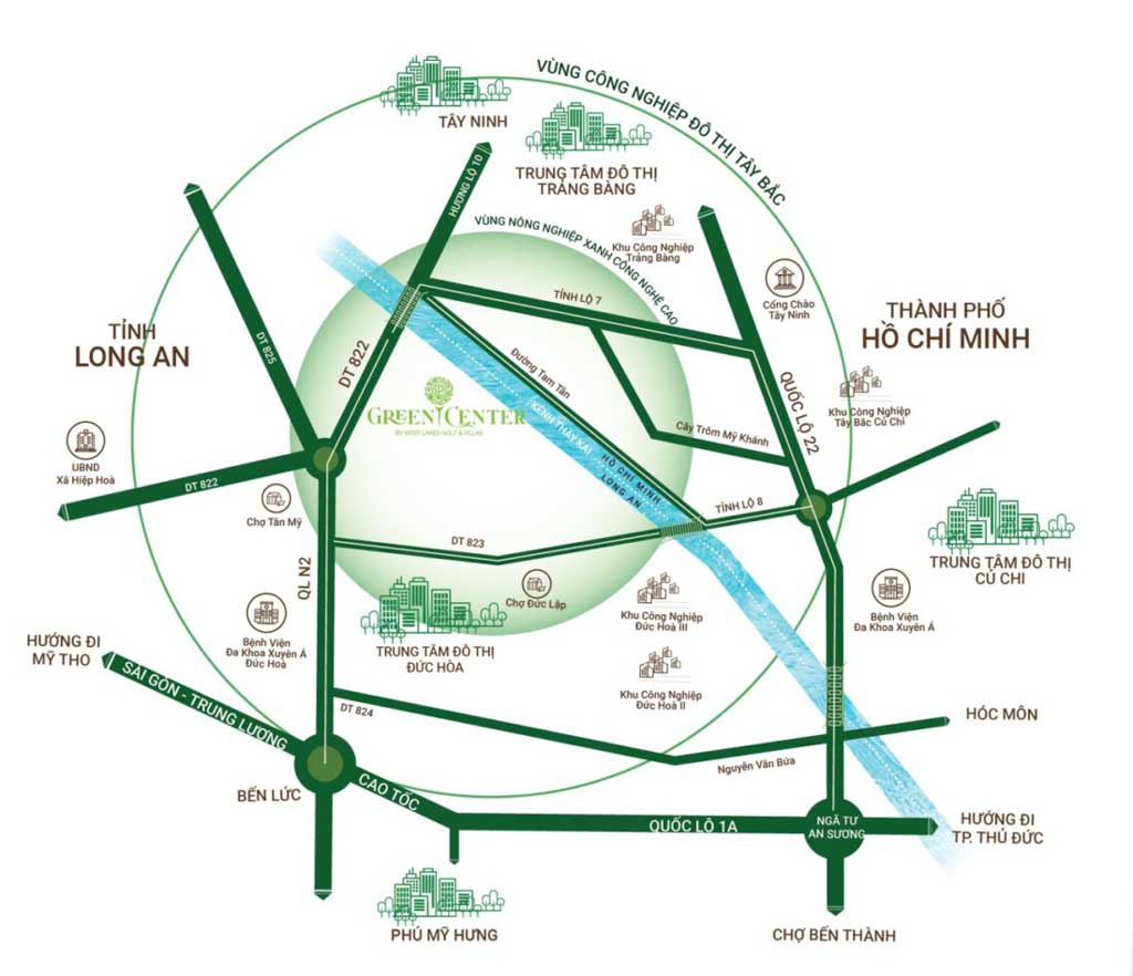 Vị trí Green Center Long An ở đâu? Tiềm năng ra sao?