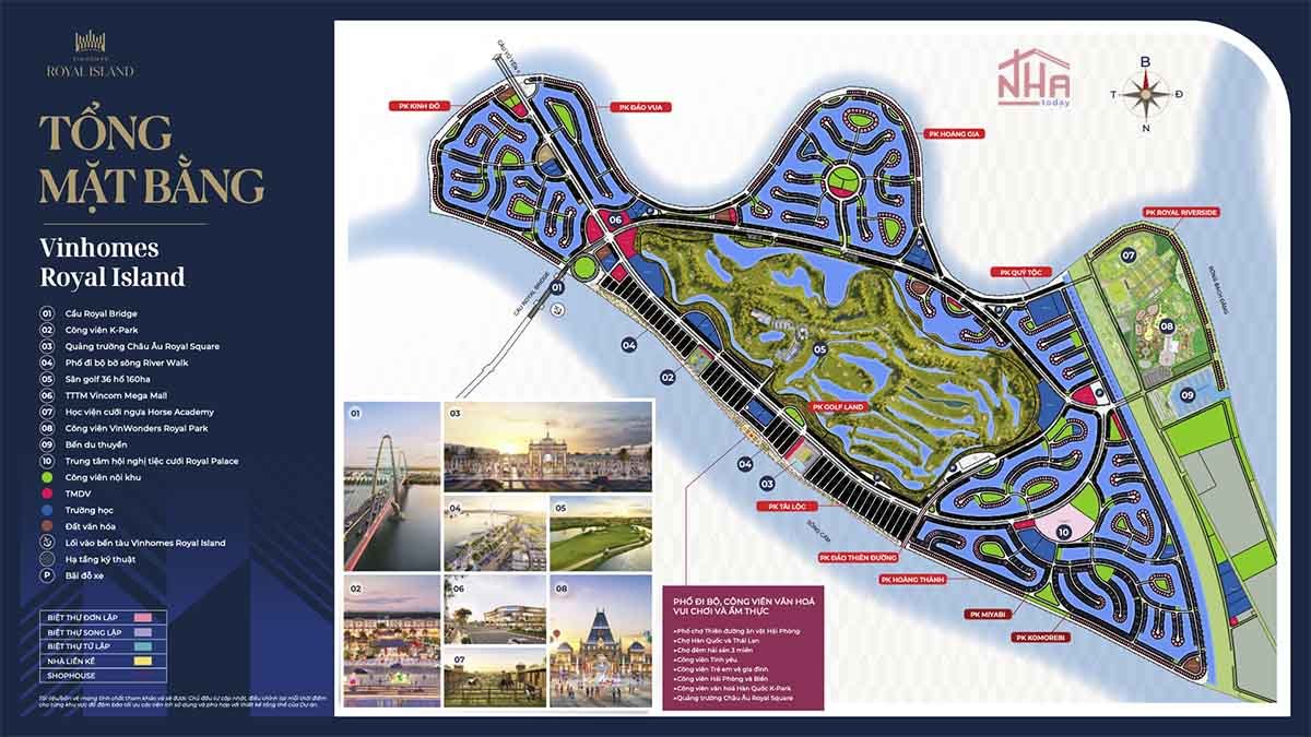 Mặt bằng Vinhomes Royal Island