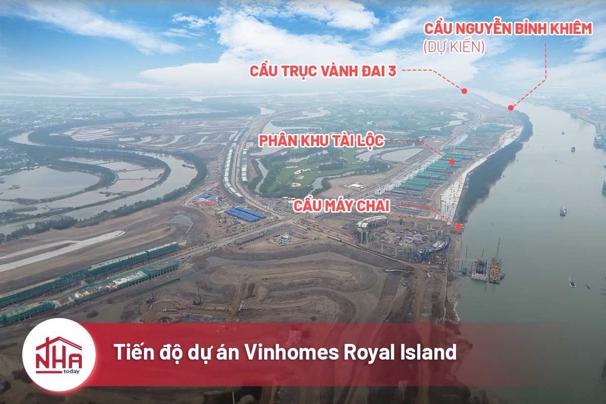 Tiến độ Vinhomes Royal Island